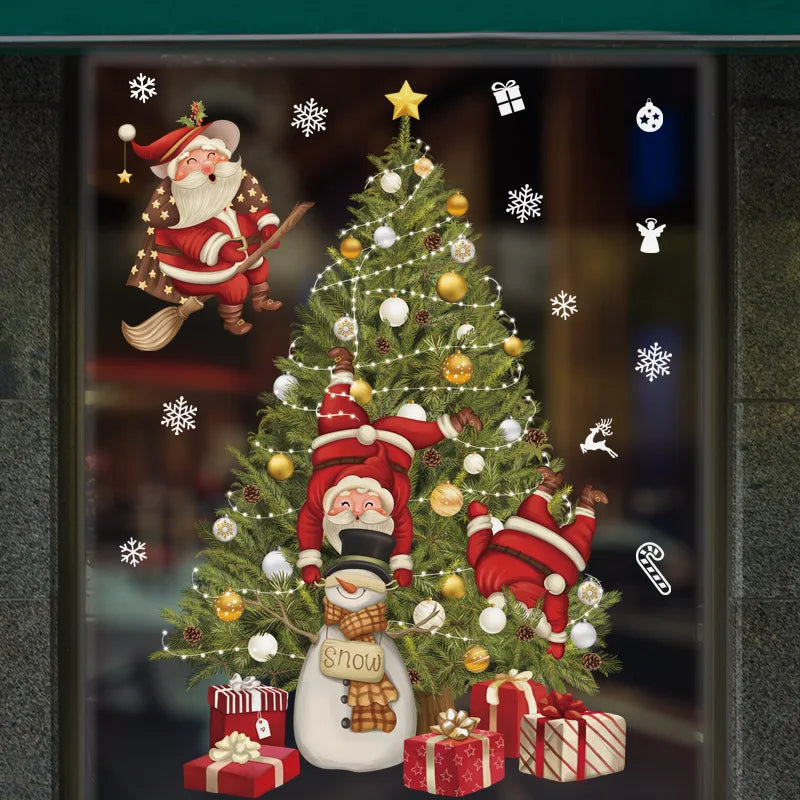 Festive Santa & Christmas Tree Window Stickers - Image 13