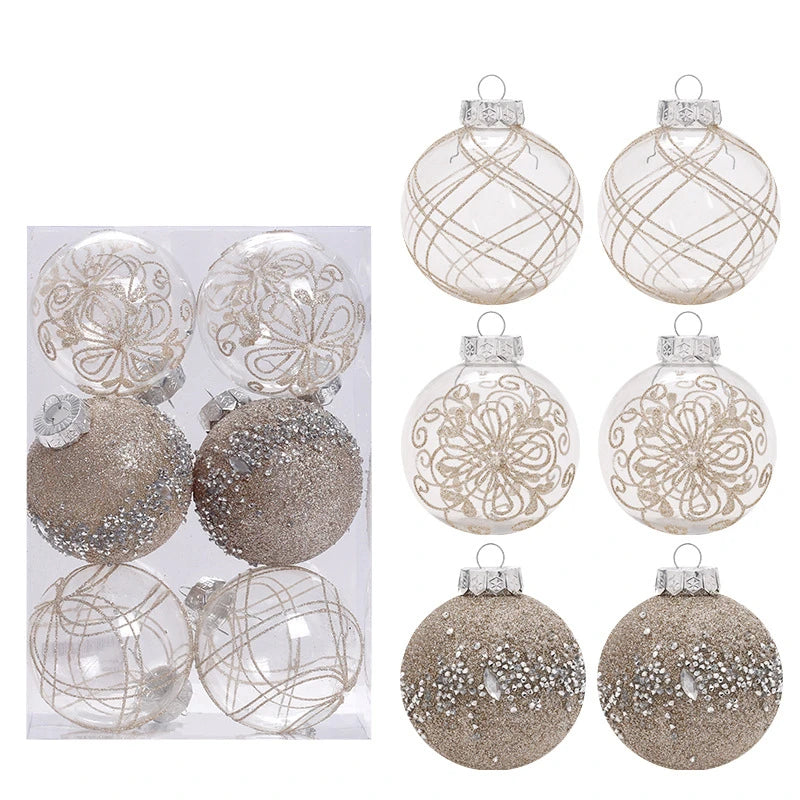 Shatterproof Clear Christmas Tree Ball Ornaments - Image 4