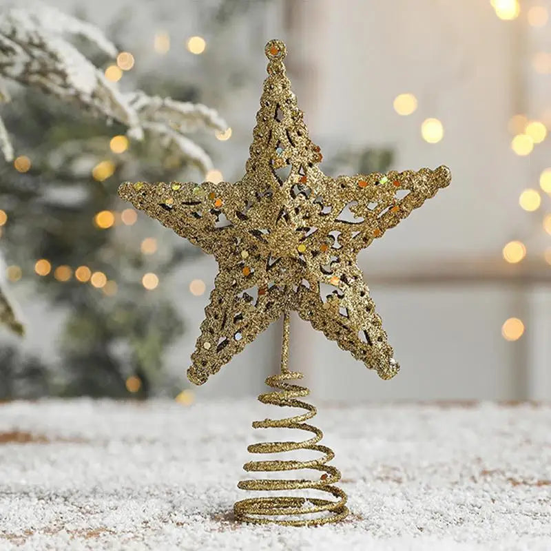 Sparkling Star Tree Topper for Festive Decor - Image 7