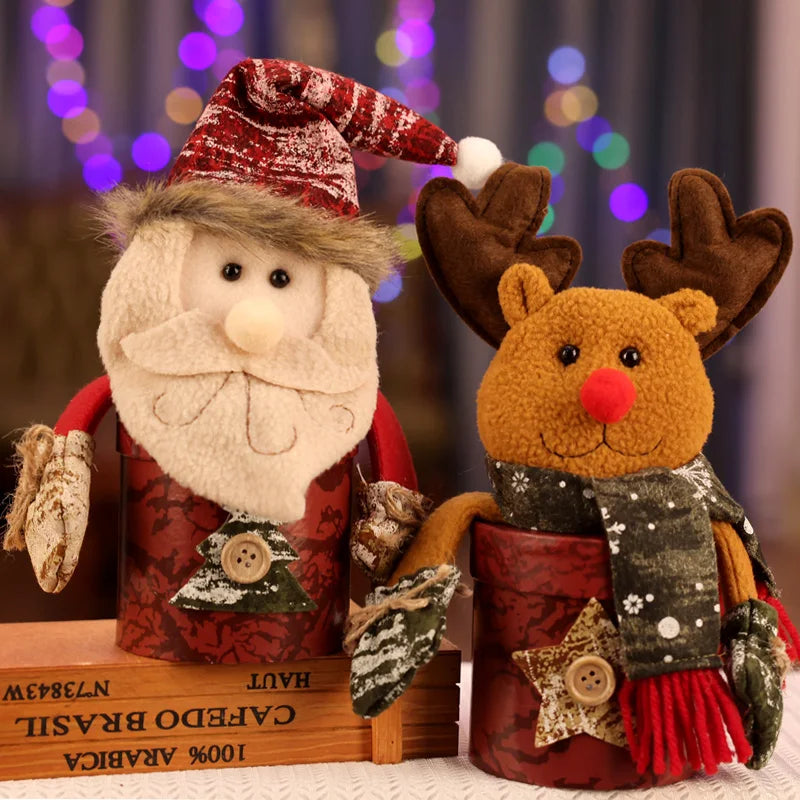 Santa Claus Christmas Cookie Storage Canister - Image 17