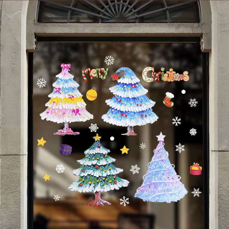 Festive Santa & Tree Window Stickers for Christmas - Image 19