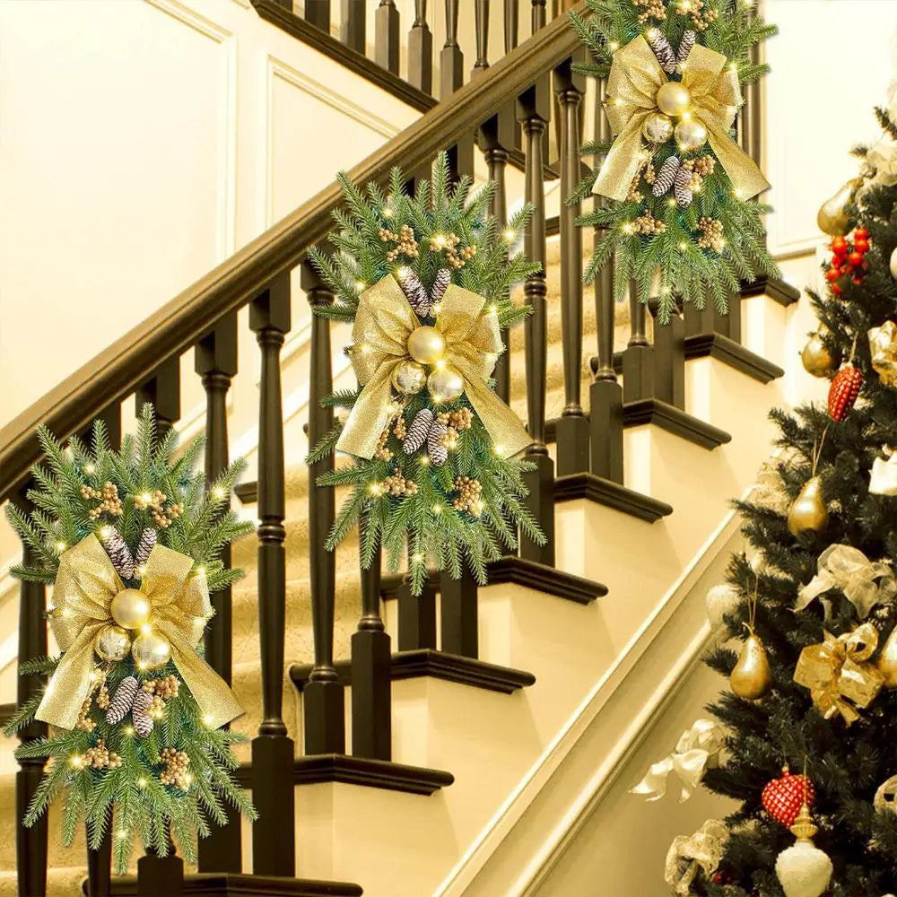 Festive Christmas Swag Garland for Stairs & Decor - Image 13