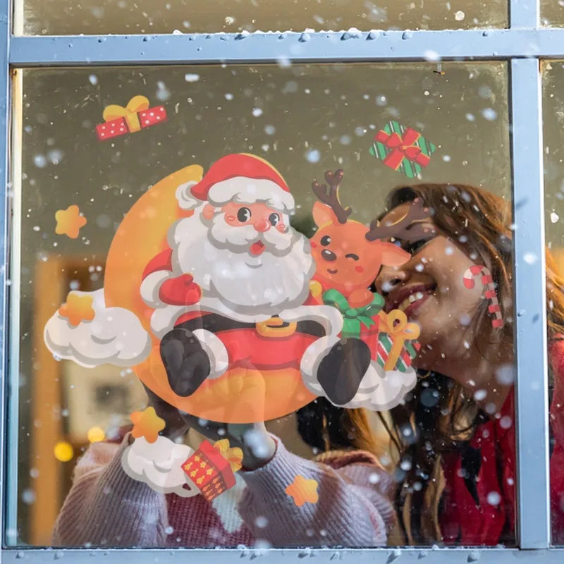 Festive Santa & Christmas Tree Window Stickers - Image 47