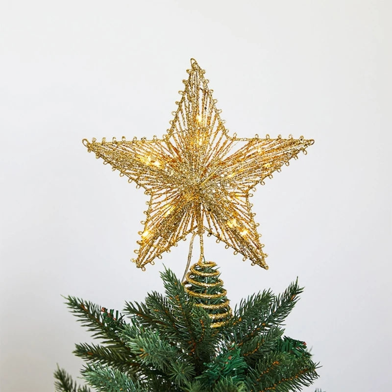 Shimmering Christmas Star Tree Topper Ornament - Image 7