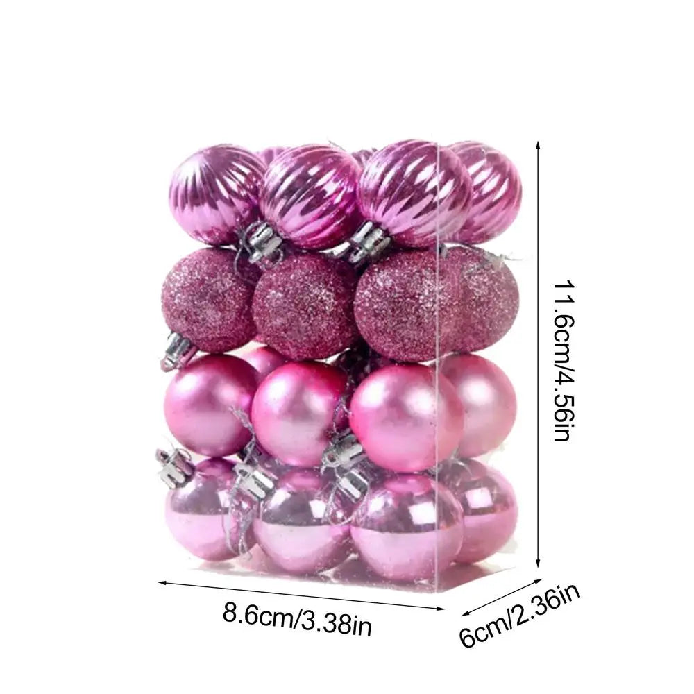 Shiny 3CM Christmas Tree Bauble Ornaments - Image 22