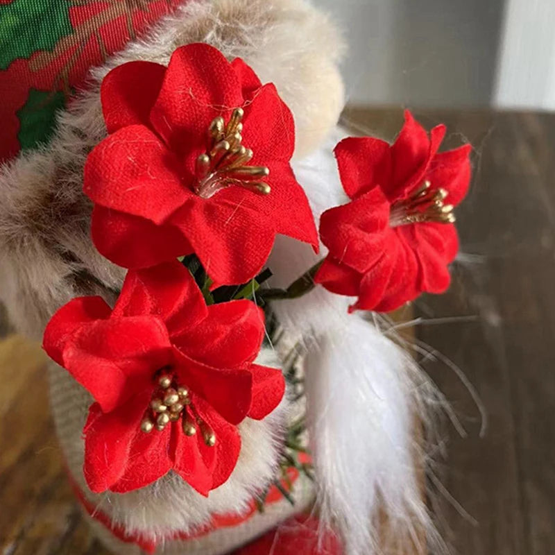 Whimsical Plush Gnome Hanging Ornament for Christmas - Image 44