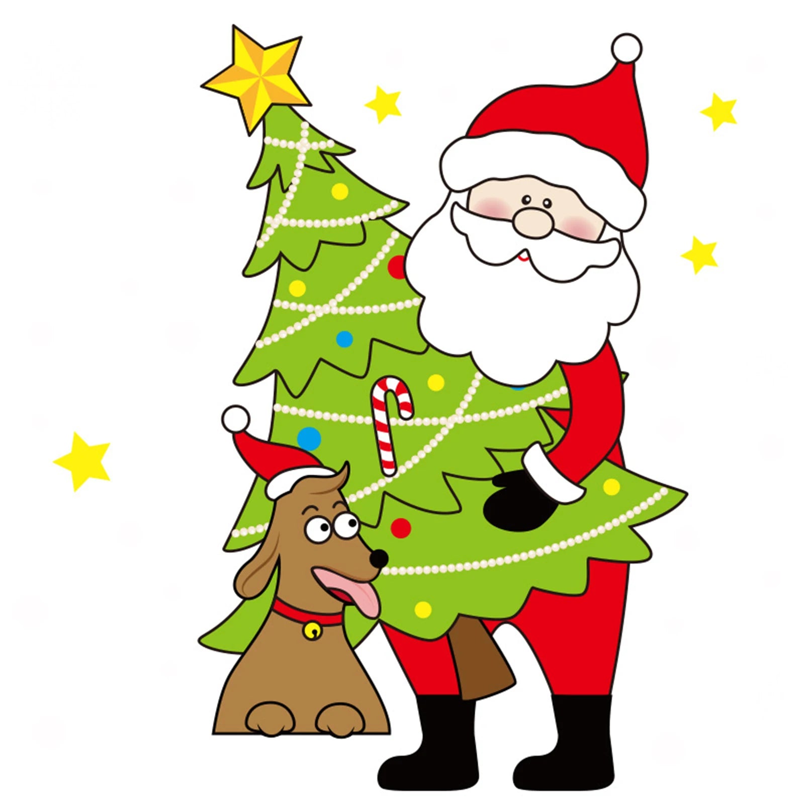Festive Christmas Window Clings for Holiday Decor