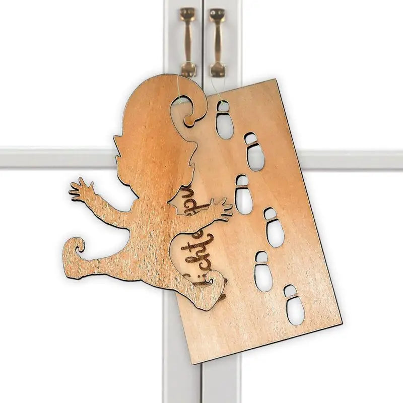 Wooden Gnome Footprint Stencil for Christmas Decor - Image 7