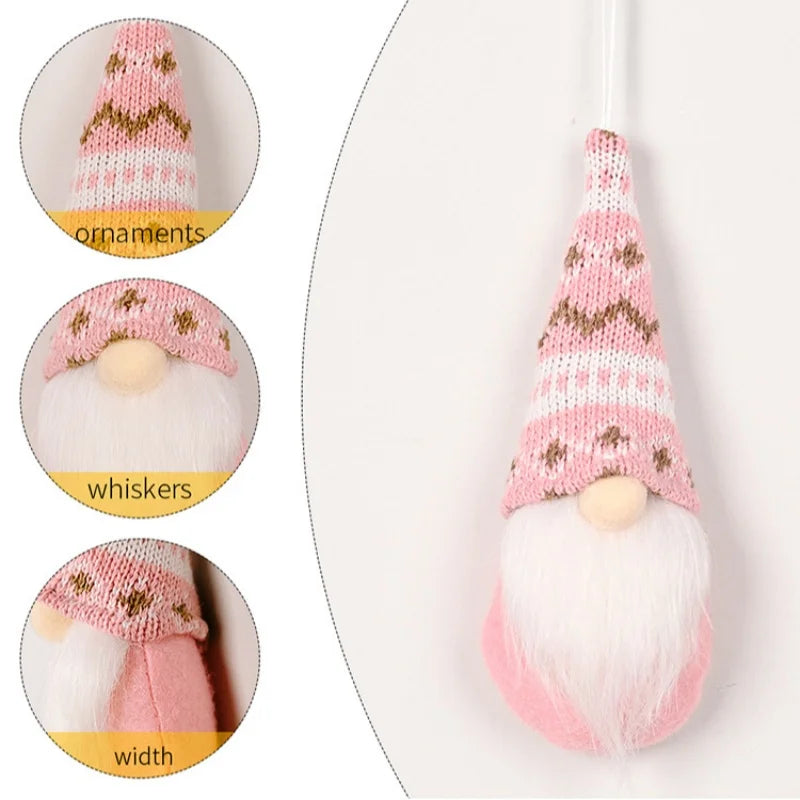 Handmade Mini Plush Christmas Gnome Ornaments - Image 16