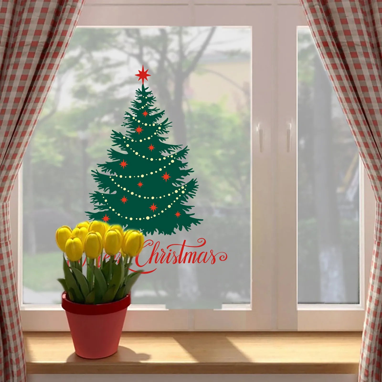 Festive Christmas Window Clings - Snowman & Snowflakes - Image 4