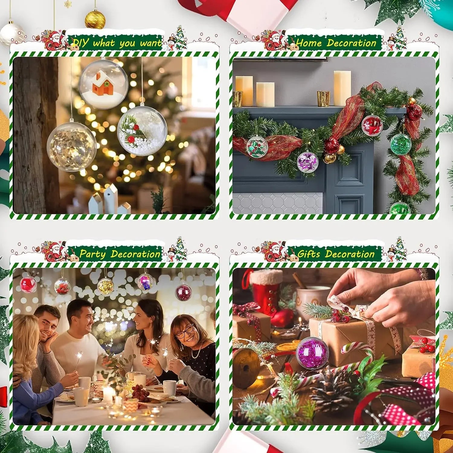 DIY Fillable Christmas Ornaments – Clear Bauble Decor - Image 20