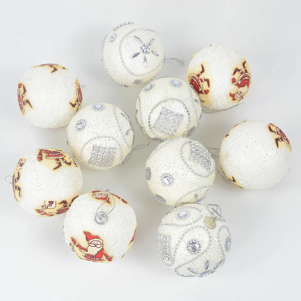 Snowflake White Christmas Tree Ornaments - Reusable Decor - Image 6
