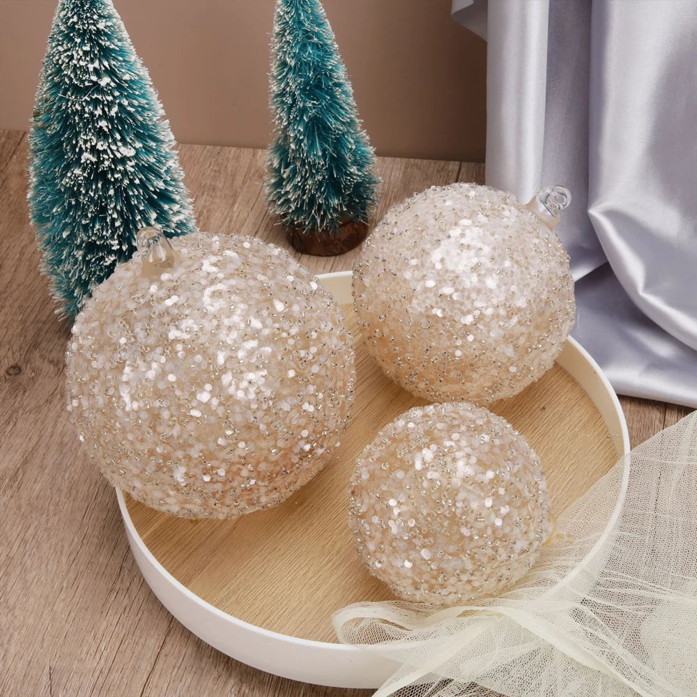 Gorgeous Glass Sequins Christmas Tree Ornaments - Image 3