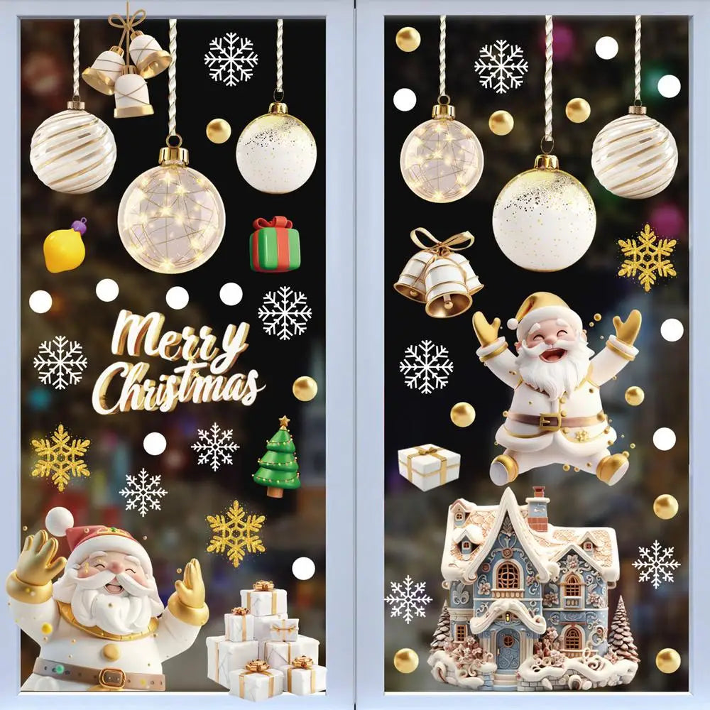 Magical Double-Sided Christmas Window Stickers - Image 8