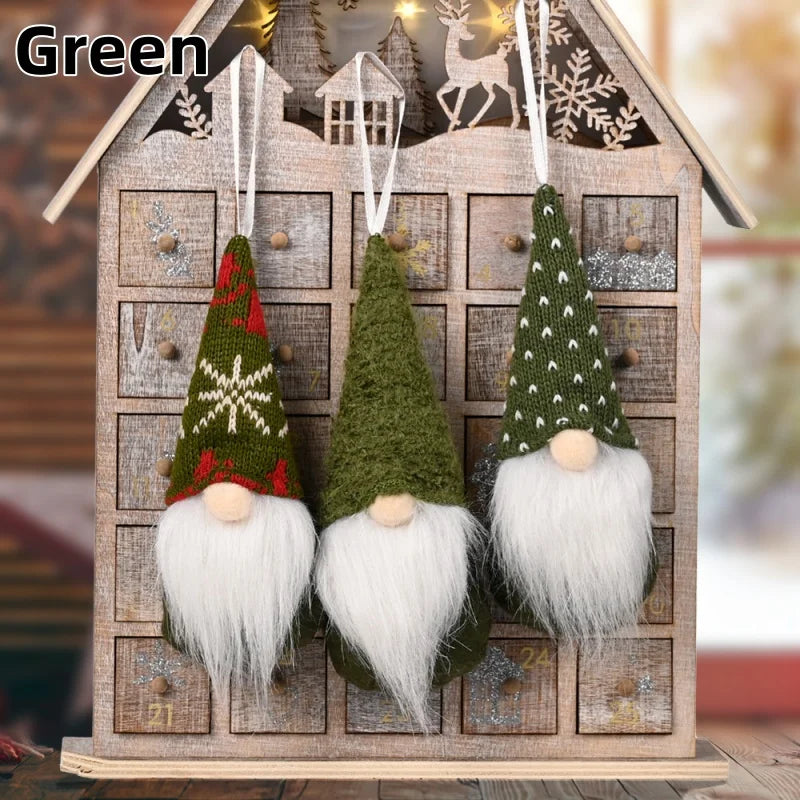 Handmade Mini Plush Christmas Gnome Ornaments - Image 4