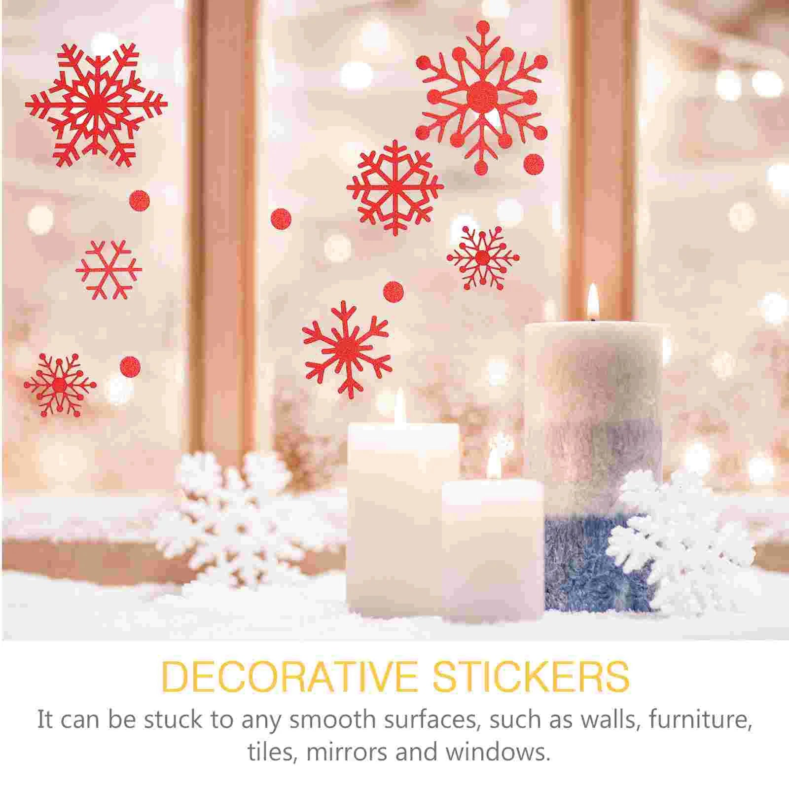 Festive Snowflake Window Stickers for Christmas Decor - Image 5