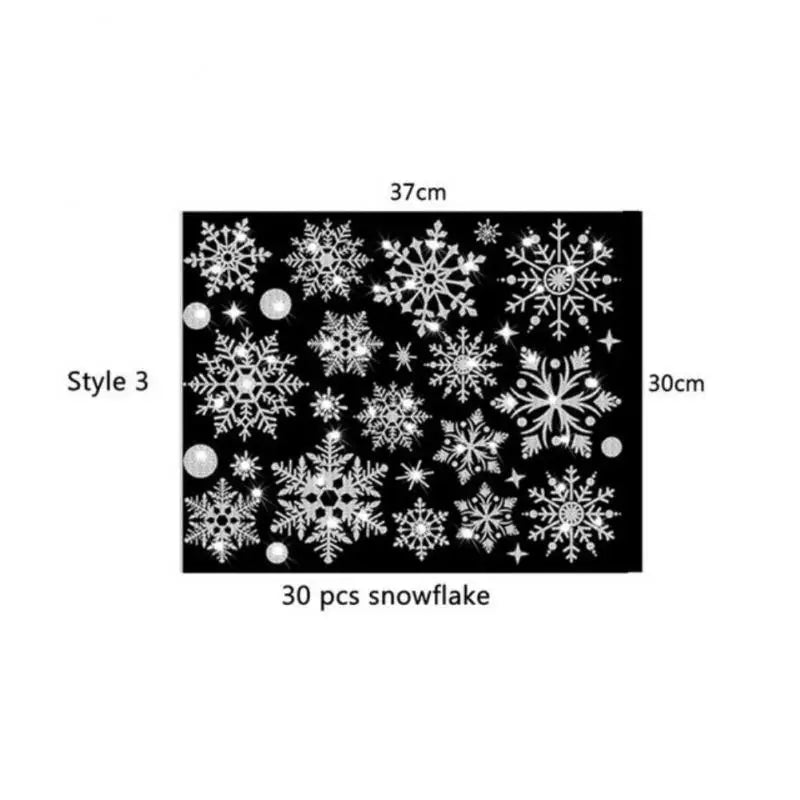 Festive Christmas Tree Window Clings - 1/2/4PCS - Image 12