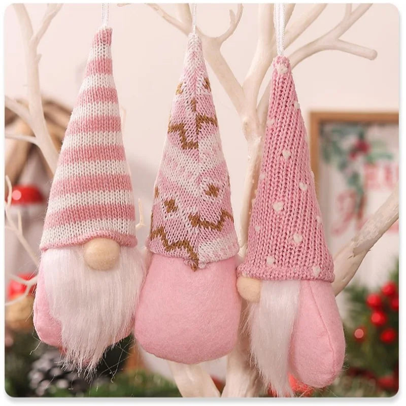 Handmade Mini Plush Christmas Gnome Ornaments - Image 11