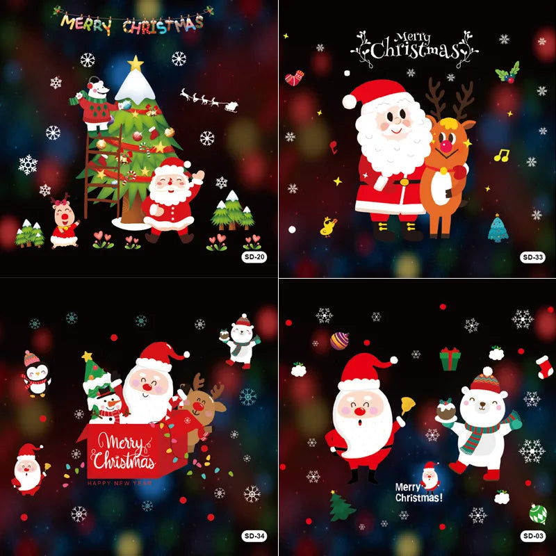Festive PVC Window Clings for Christmas Cheer - Image 4