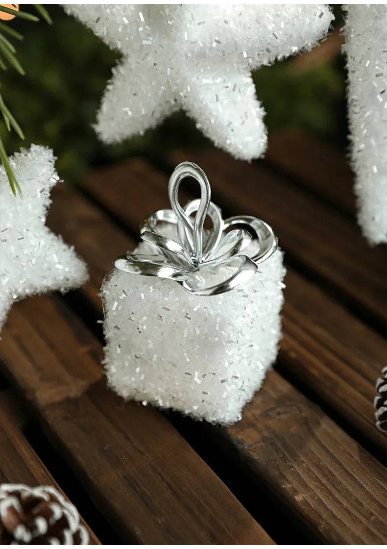 Snowy White Foam Christmas Tree Hangings - Image 20