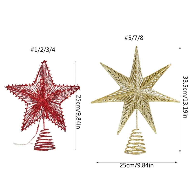 Unique Christmas Tree Star Toppers for Festive Decor - Image 9