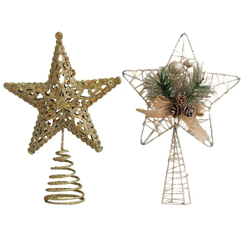 Sparkling Star Tree Topper for Festive Decor