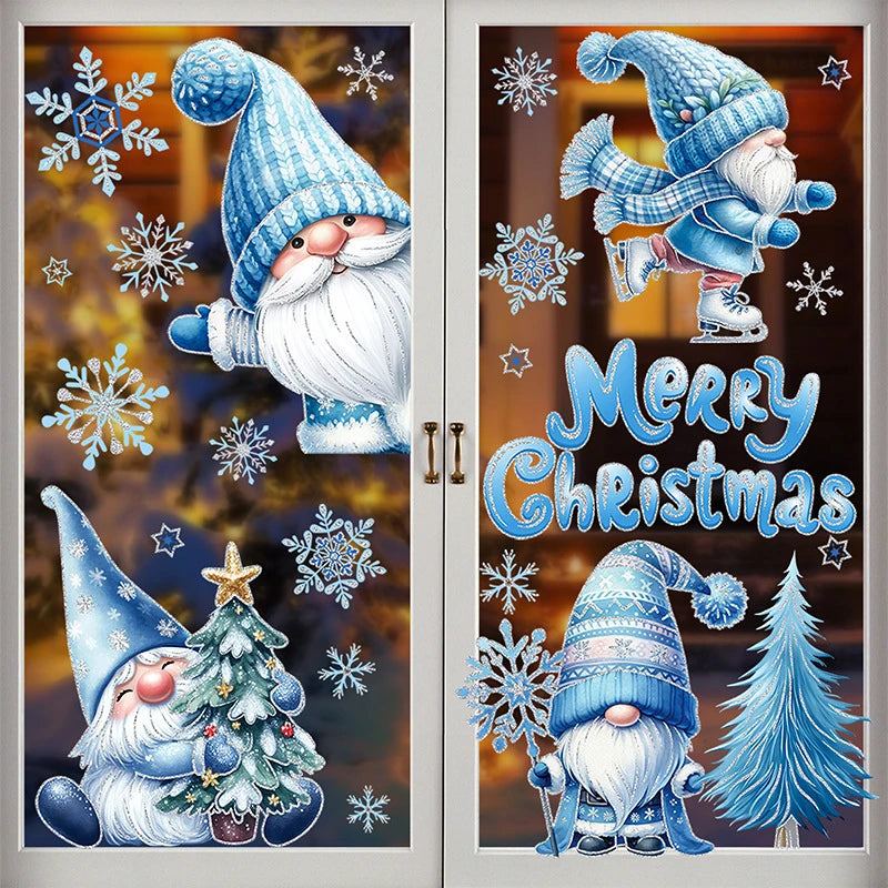 Festive Christmas Window Stickers: Snowmen & Snowflakes - Image 6
