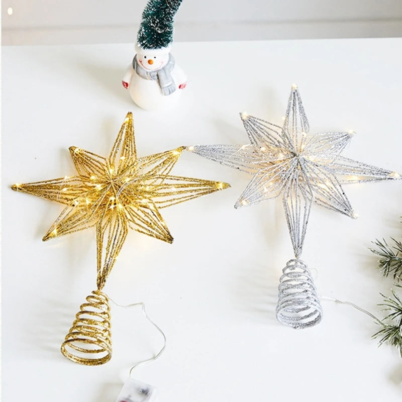 Unique Christmas Tree Star Toppers for Festive Decor - Image 7