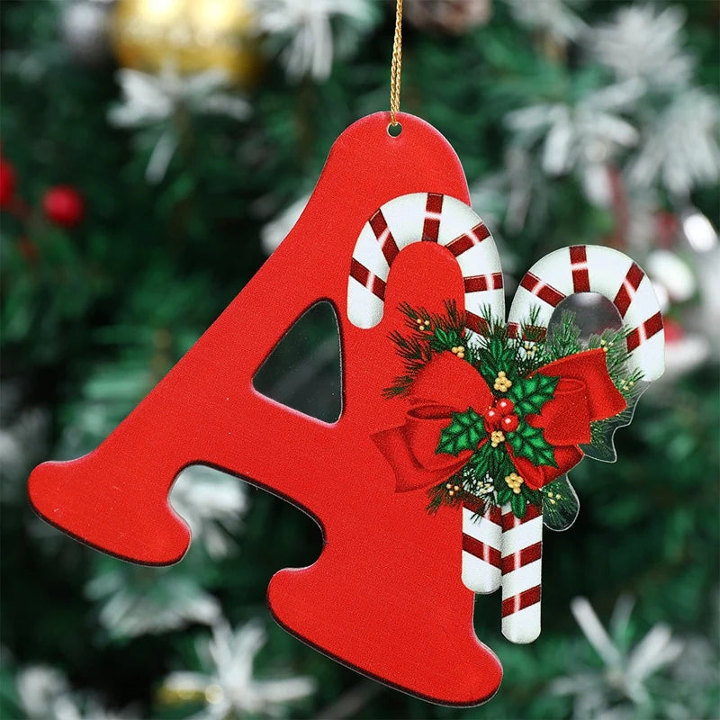 Customizable Acrylic Christmas Letter Ornaments - Image 35