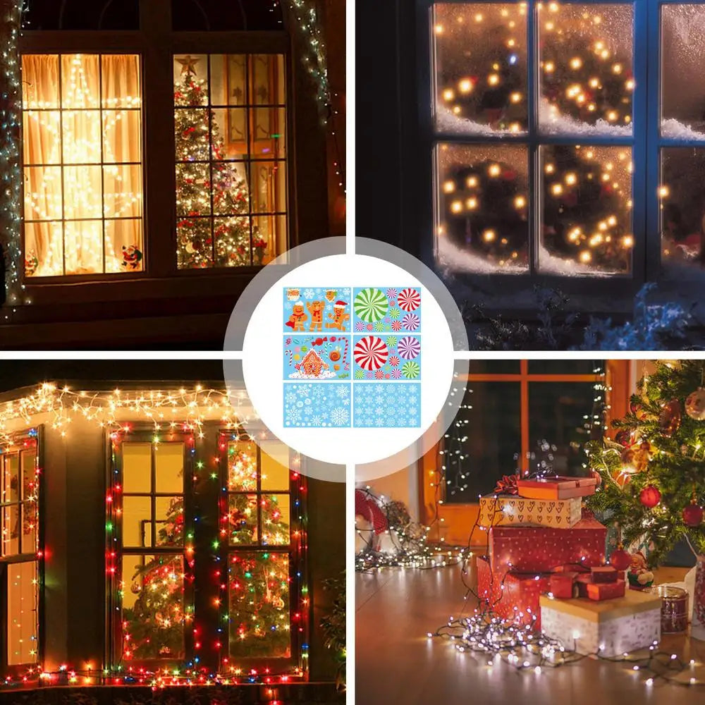 Festive Gingerbread Man Window Clings for Holidays - Image 10