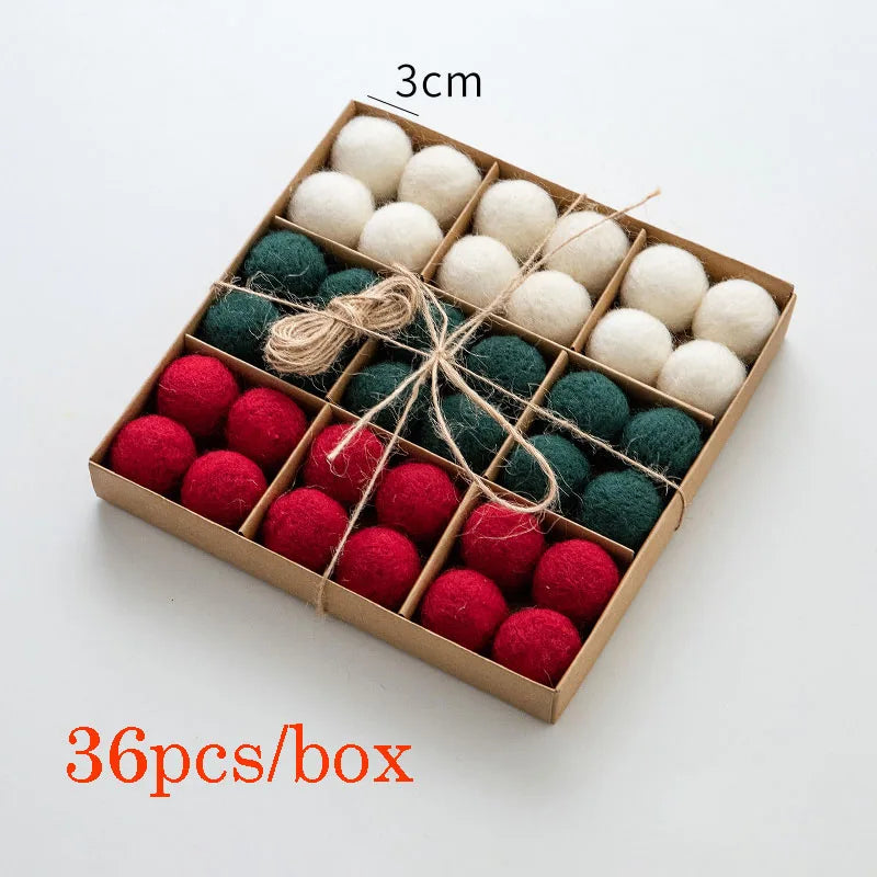 Festive Wool Felt Ball Christmas Decorations DIY - Image 15