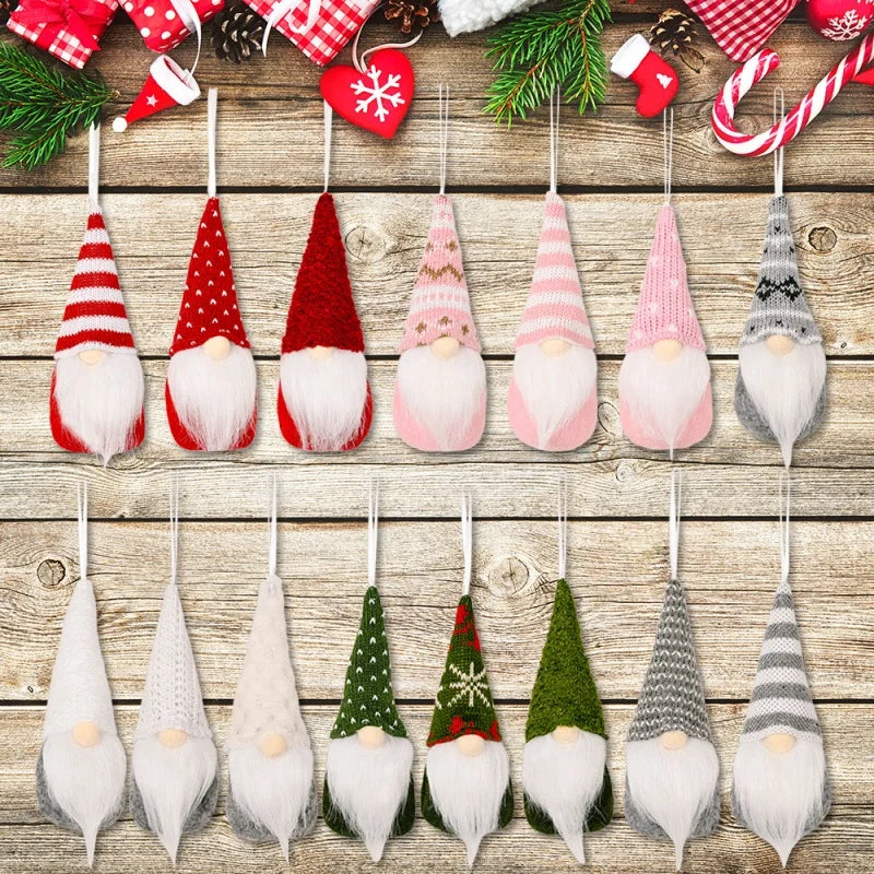 Handmade Mini Plush Christmas Gnome Ornaments - Image 12