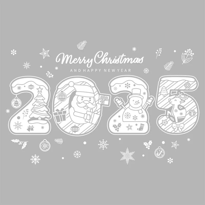 Festive Double-Sided Christmas Window Clings for Kids - Image 5