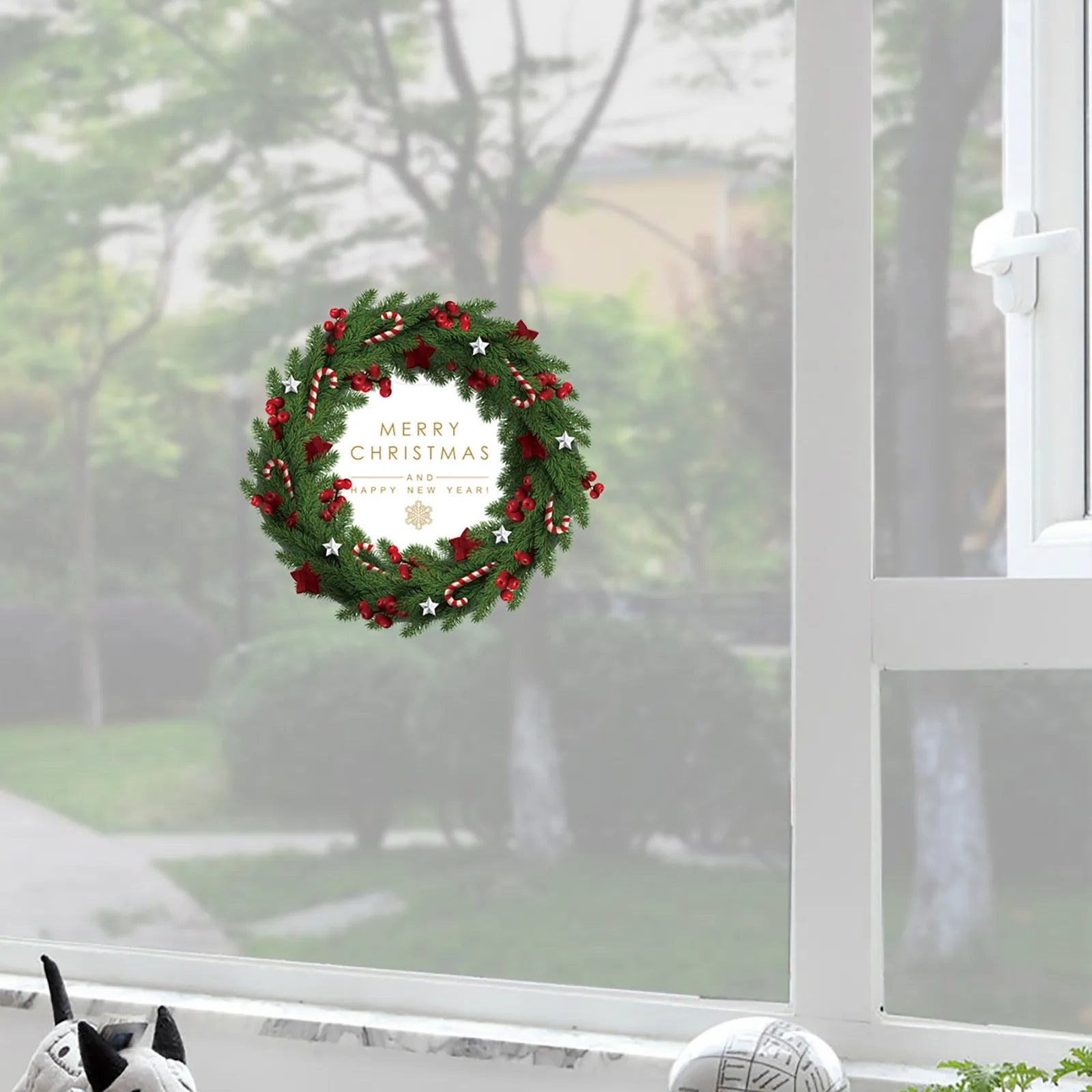 Festive Christmas Window Clings - Snowman & Snowflakes - Image 12