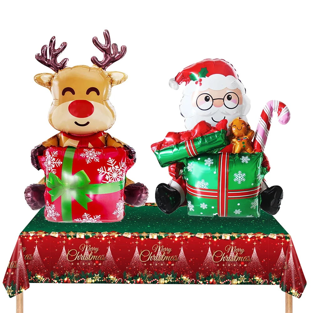 Festive Christmas Balloon Decor: Tree, Santa & Friends - Image 16