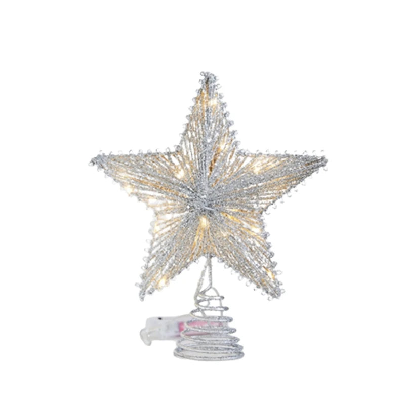 Shimmering Christmas Star Tree Topper Ornament - Image 8
