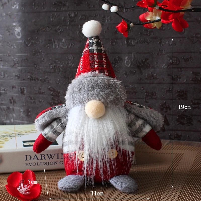 Handmade Plush Christmas Gnome Doll for Kids - Image 9