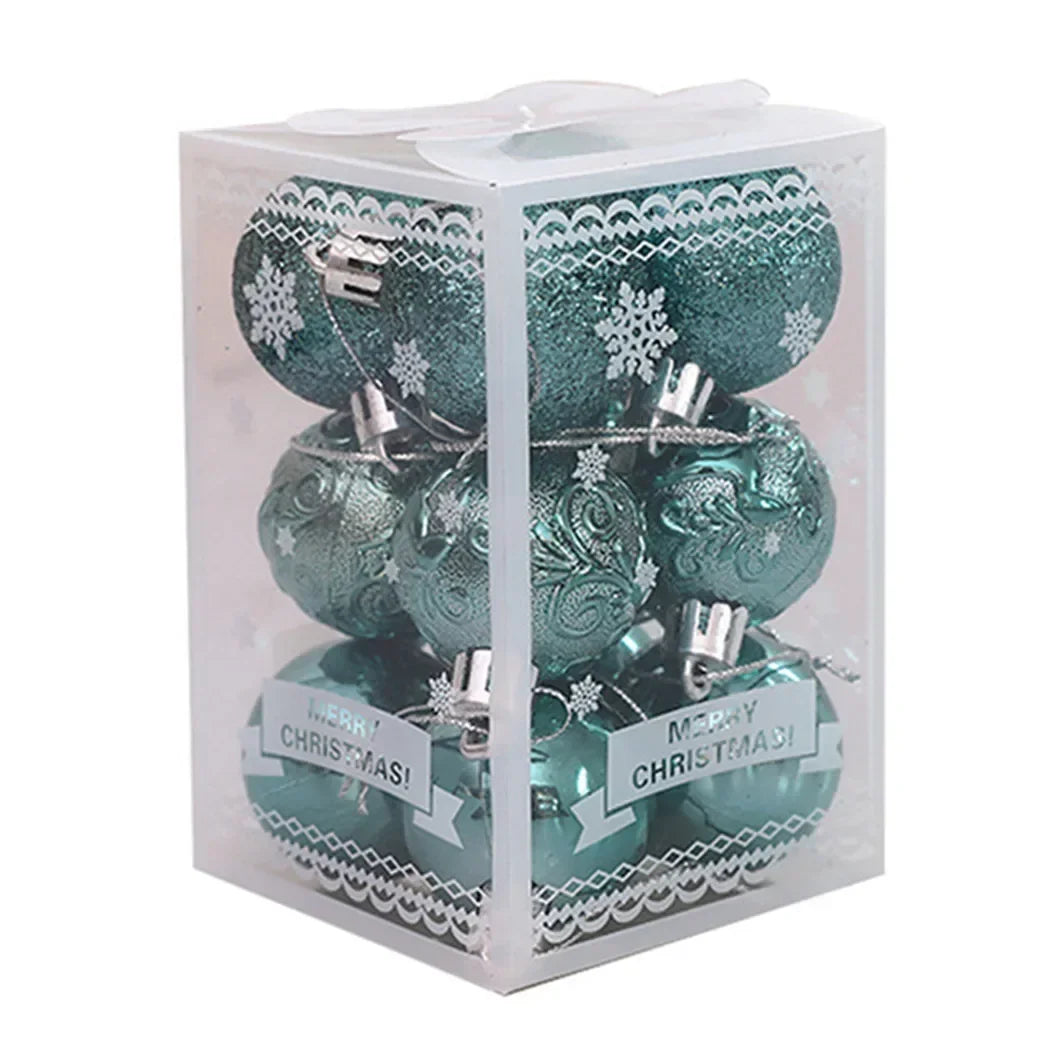 Glittering Christmas Tree Baubles for Festive Decor - Image 6