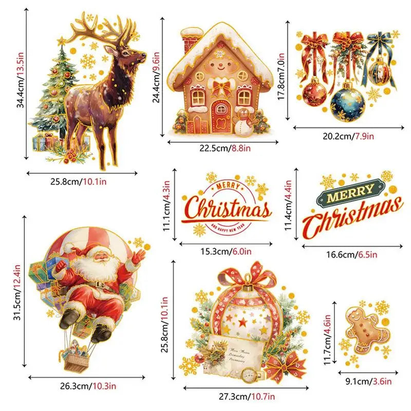 Reusable Christmas Window Clings for Festive Decor - Image 10