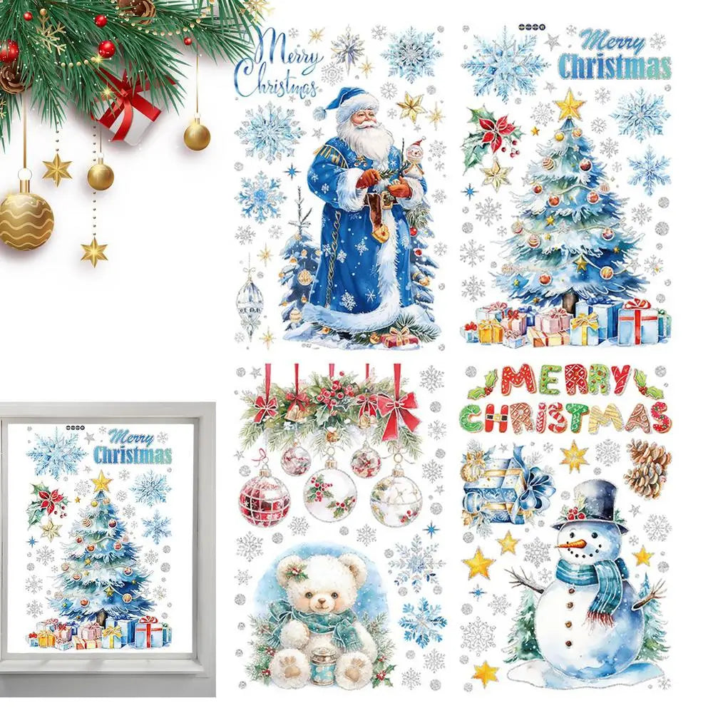 Festive Reusable Static Window Christmas Clings - Image 4