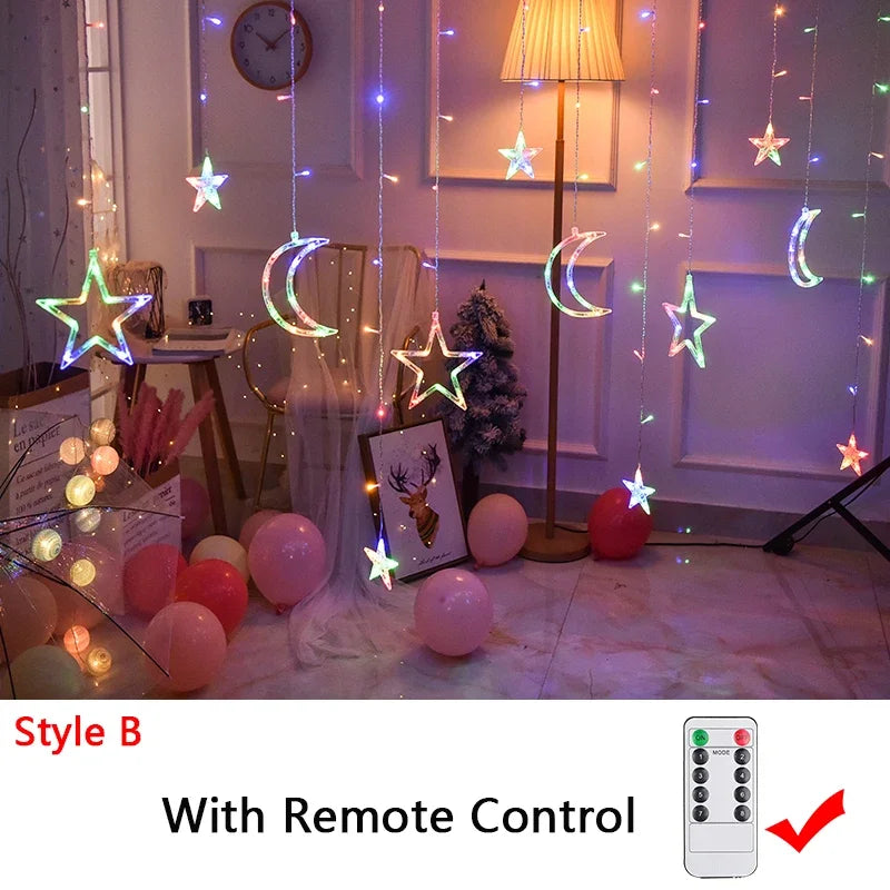 LED Star & Moon Fairy String Lights for Christmas - Image 17