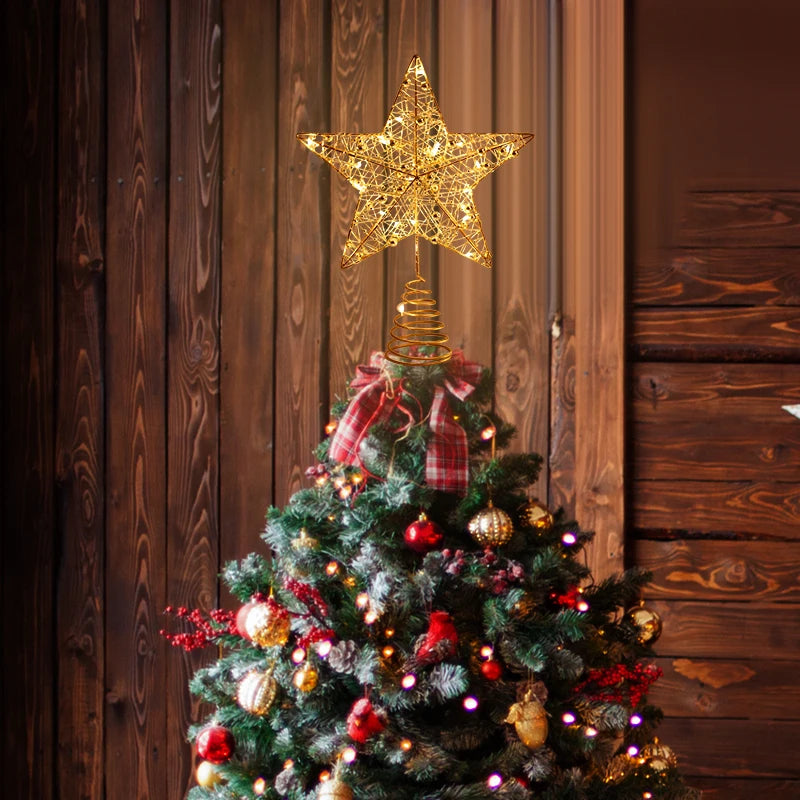 LED Star Tree Topper for Christmas Decor - Image 9