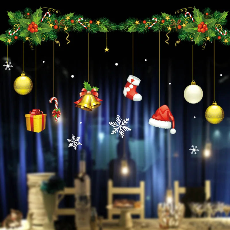 Festive Snowflake Window Clings for Christmas Cheer - Image 12