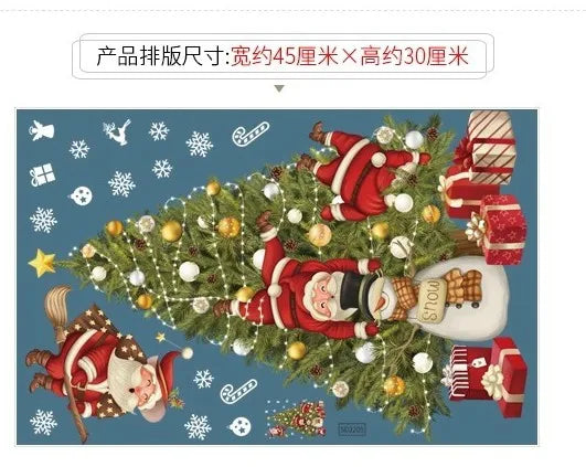 Christmas Snowflake & Reindeer Window Clings - Image 4