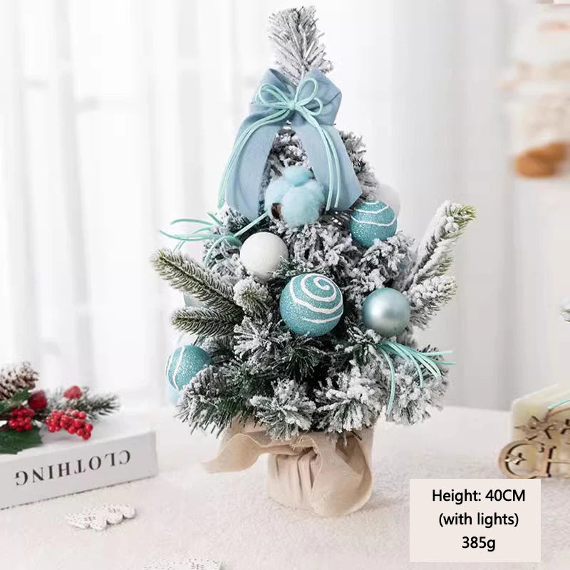 Vibrant Mini Christmas Tree Ornaments - Flocking Colors - Image 2