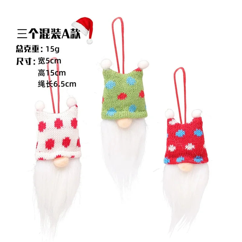 Set of 3 Christmas Gnome Elf Ornaments - Image 16