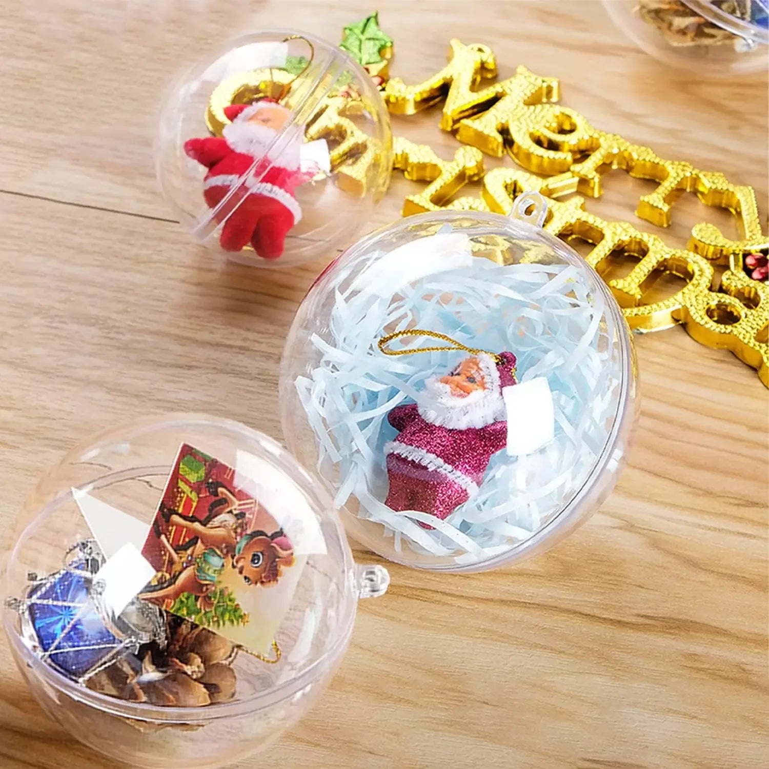 DIY Fillable Christmas Ornaments – Clear Bauble Decor - Image 14