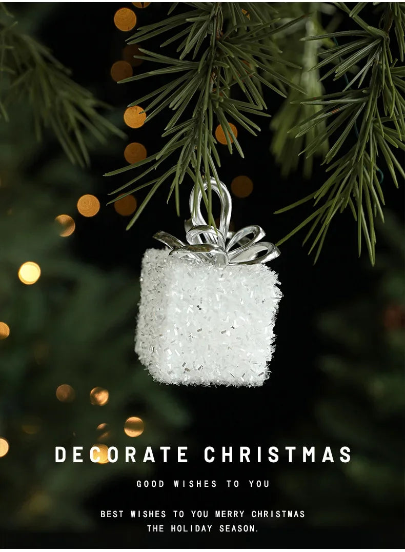 Snowy White Foam Christmas Tree Hangings - Image 15