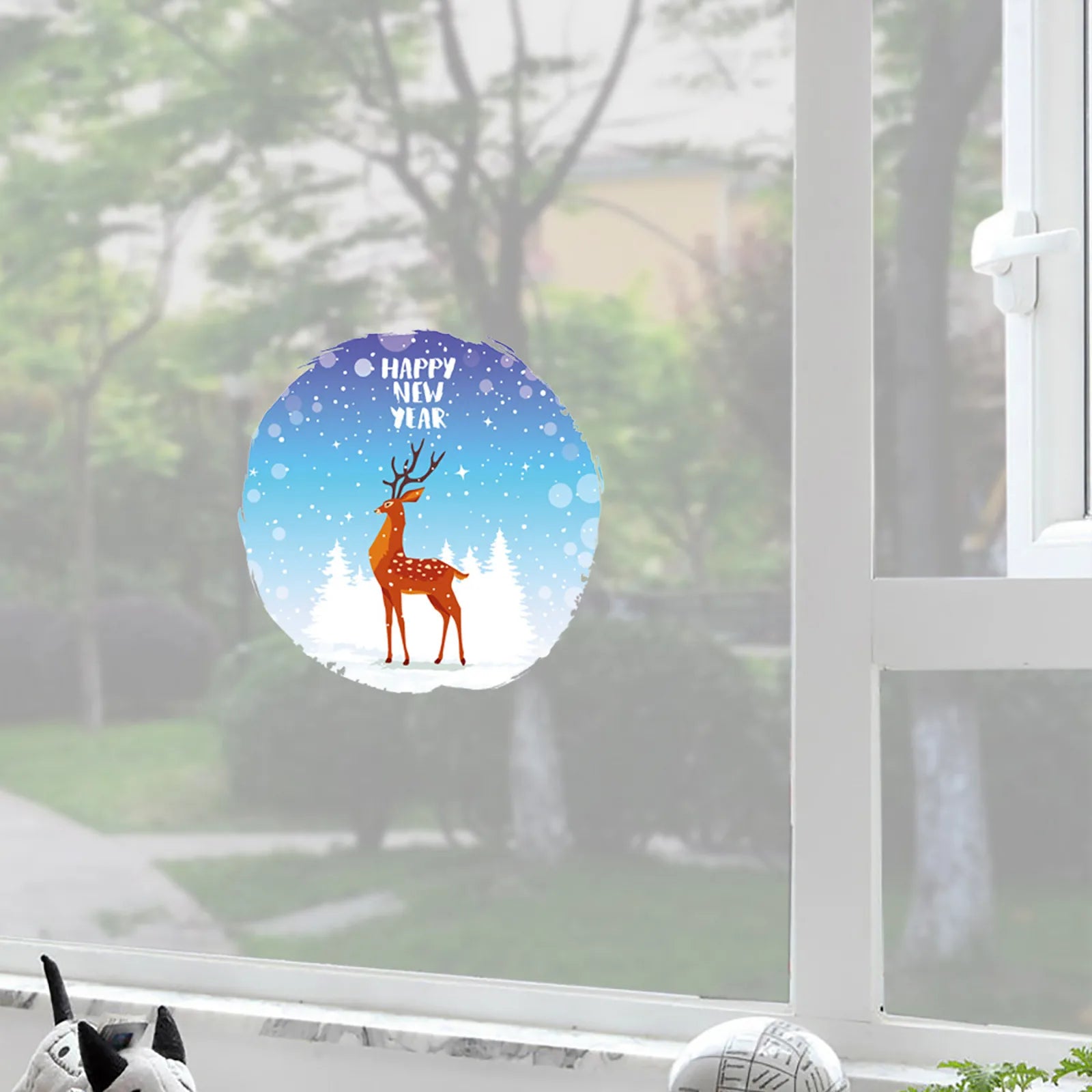 Festive Christmas Window Clings - Snowman & Snowflakes - Image 13