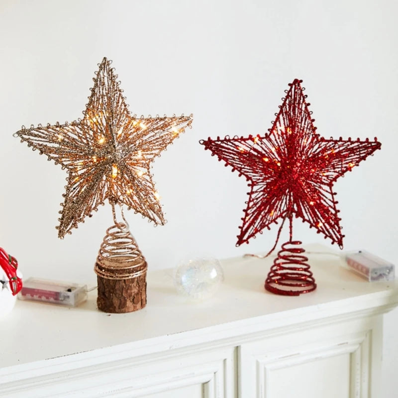 Shimmering Christmas Star Tree Topper Ornament - Image 14